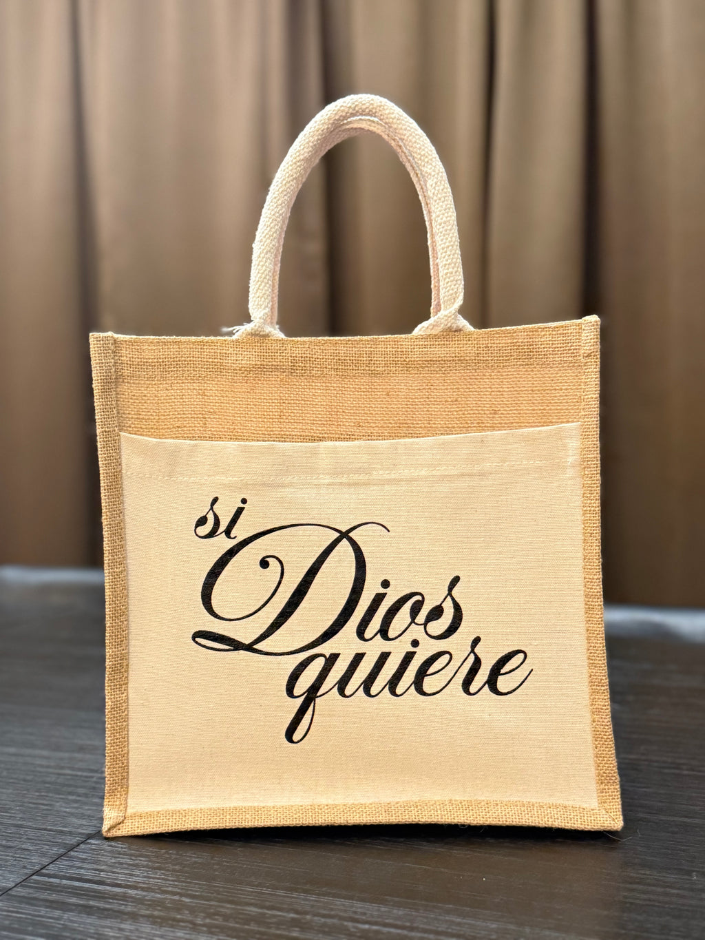 SI DIOS QUIERE TOTE BAG [script]