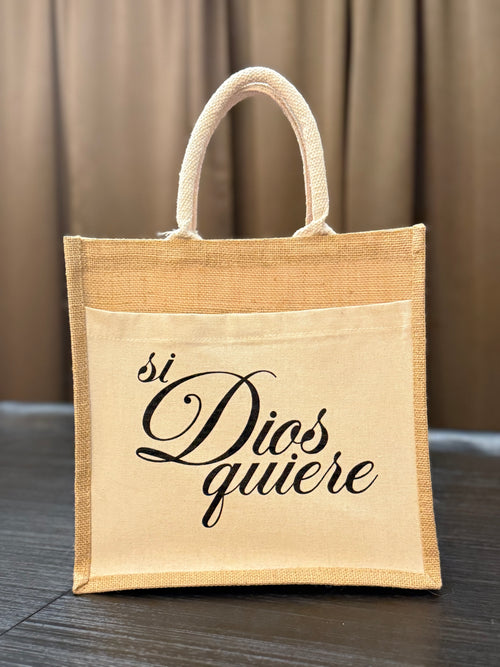 SI DIOS QUIERE TOTE BAG [script]