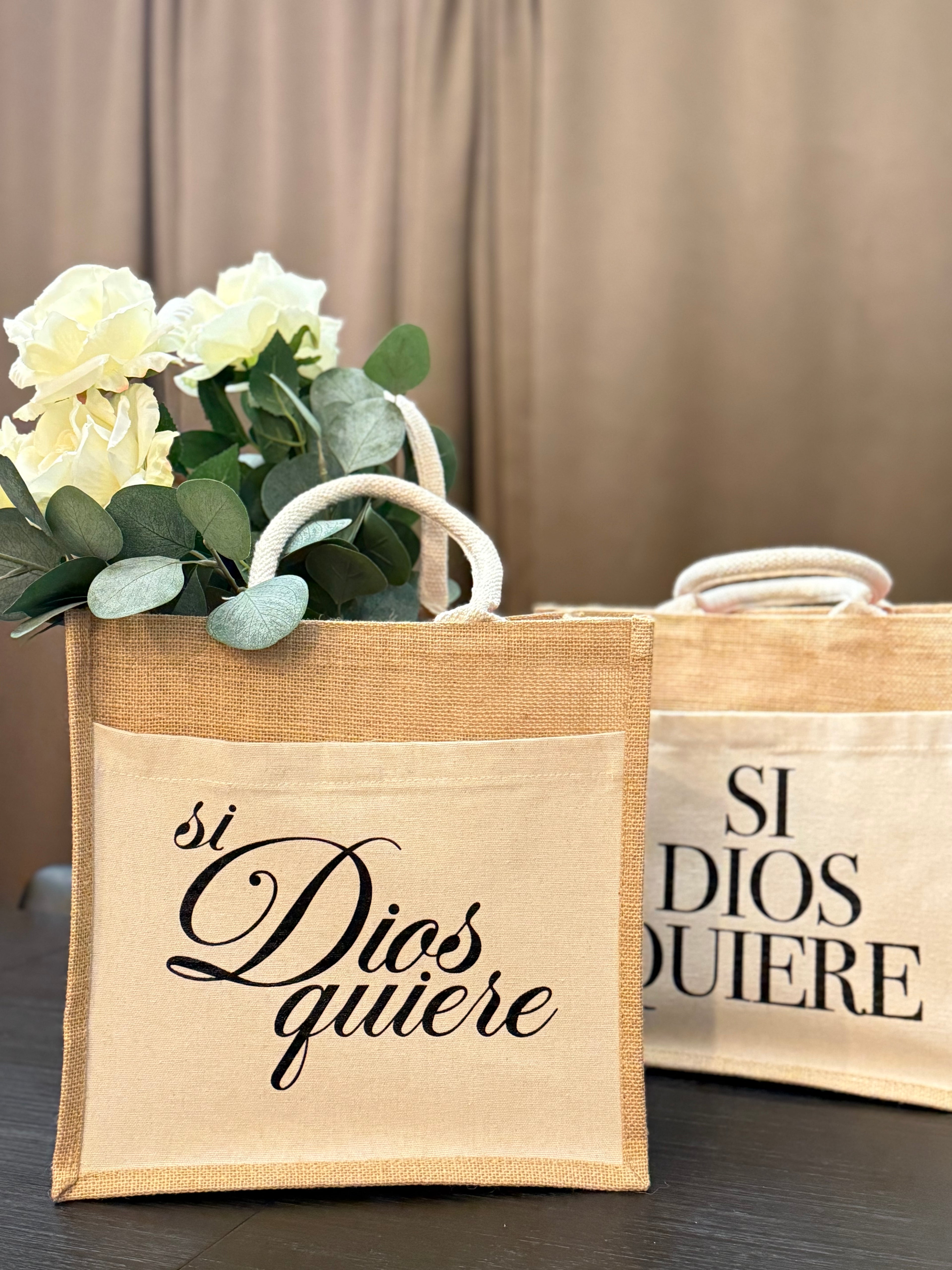 SI DIOS QUIERE TOTE BAG [script]