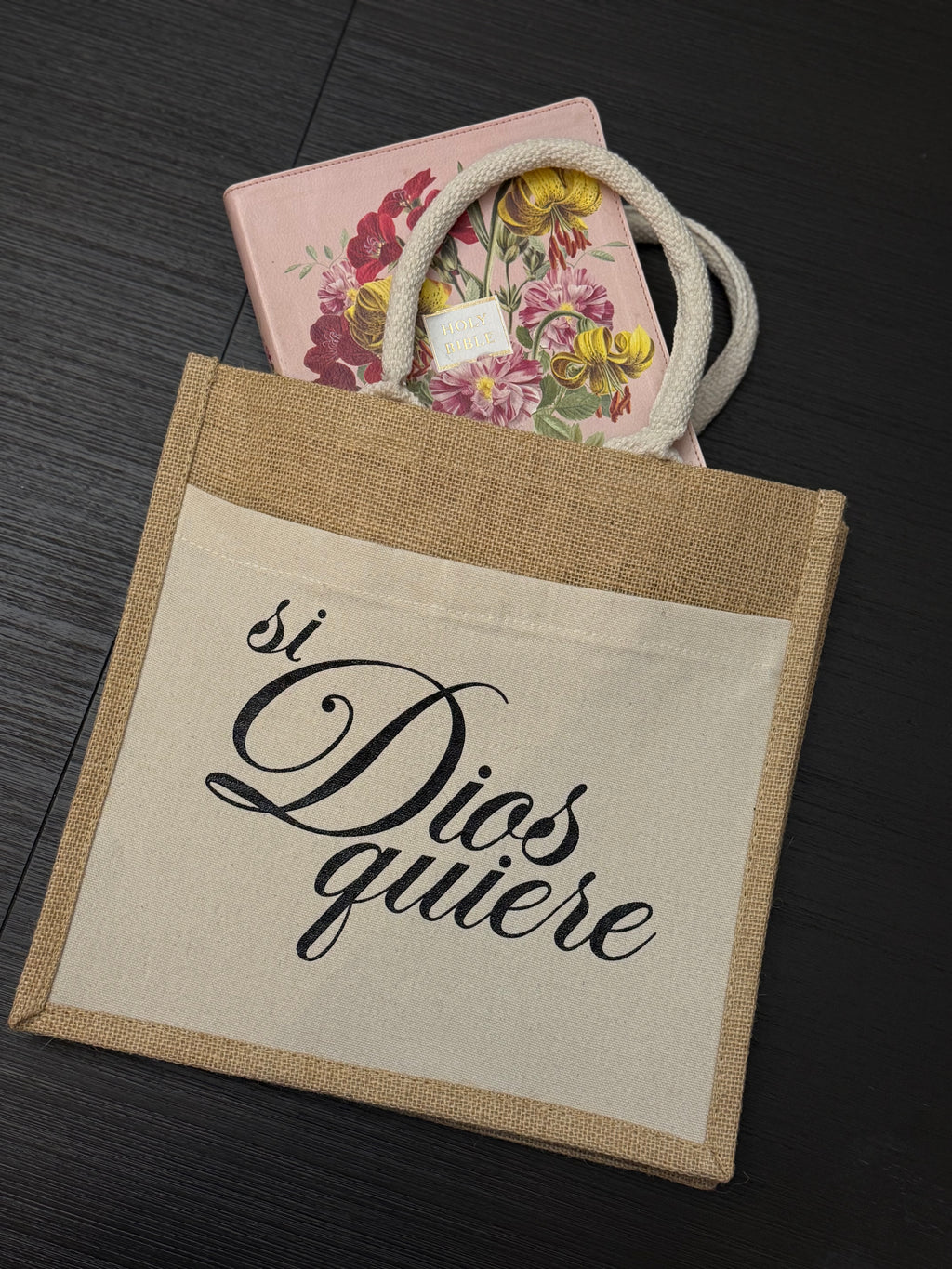 SI DIOS QUIERE TOTE BAG [script]