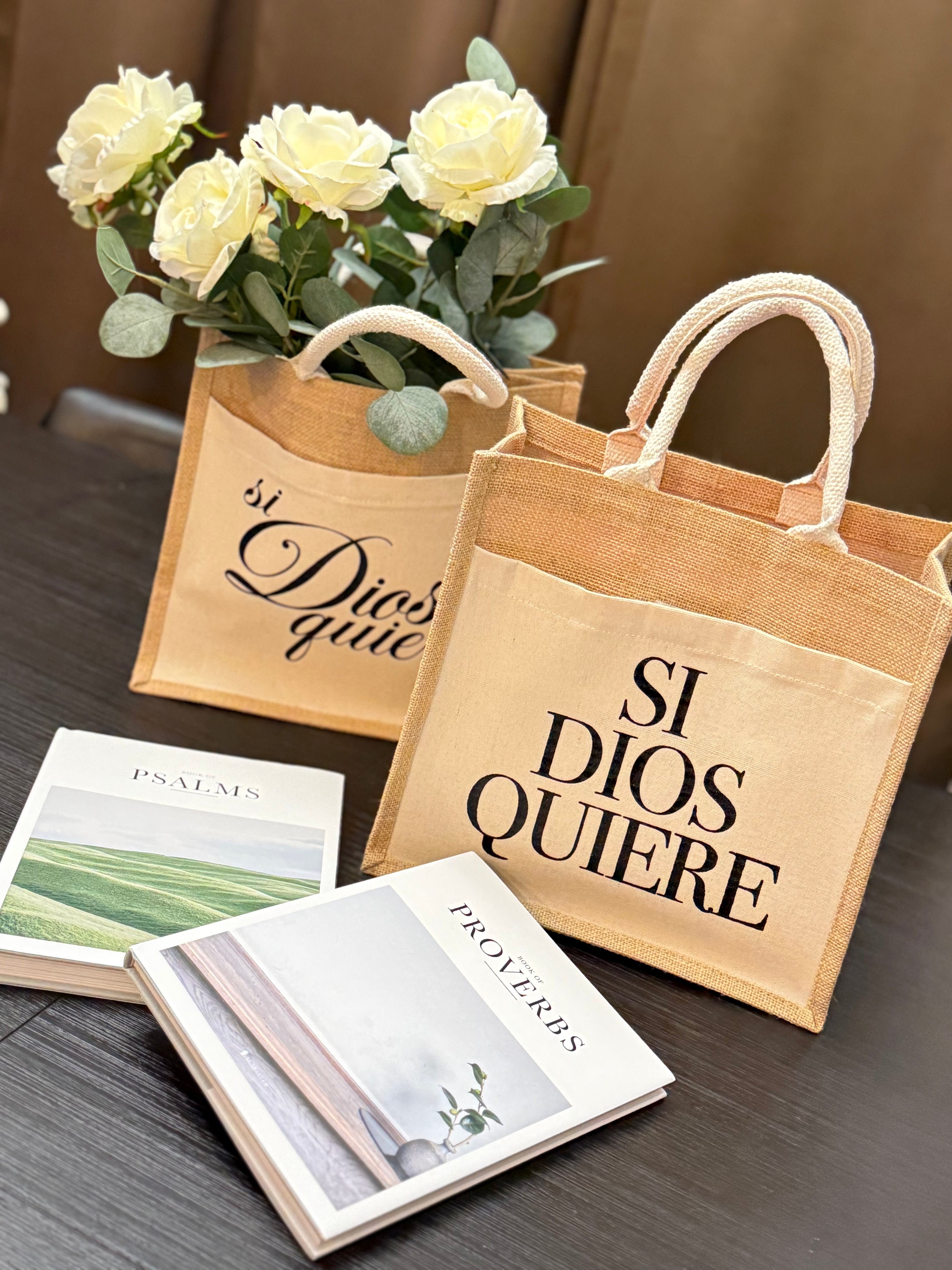 SI DIOS QUIERE TOTE BAG